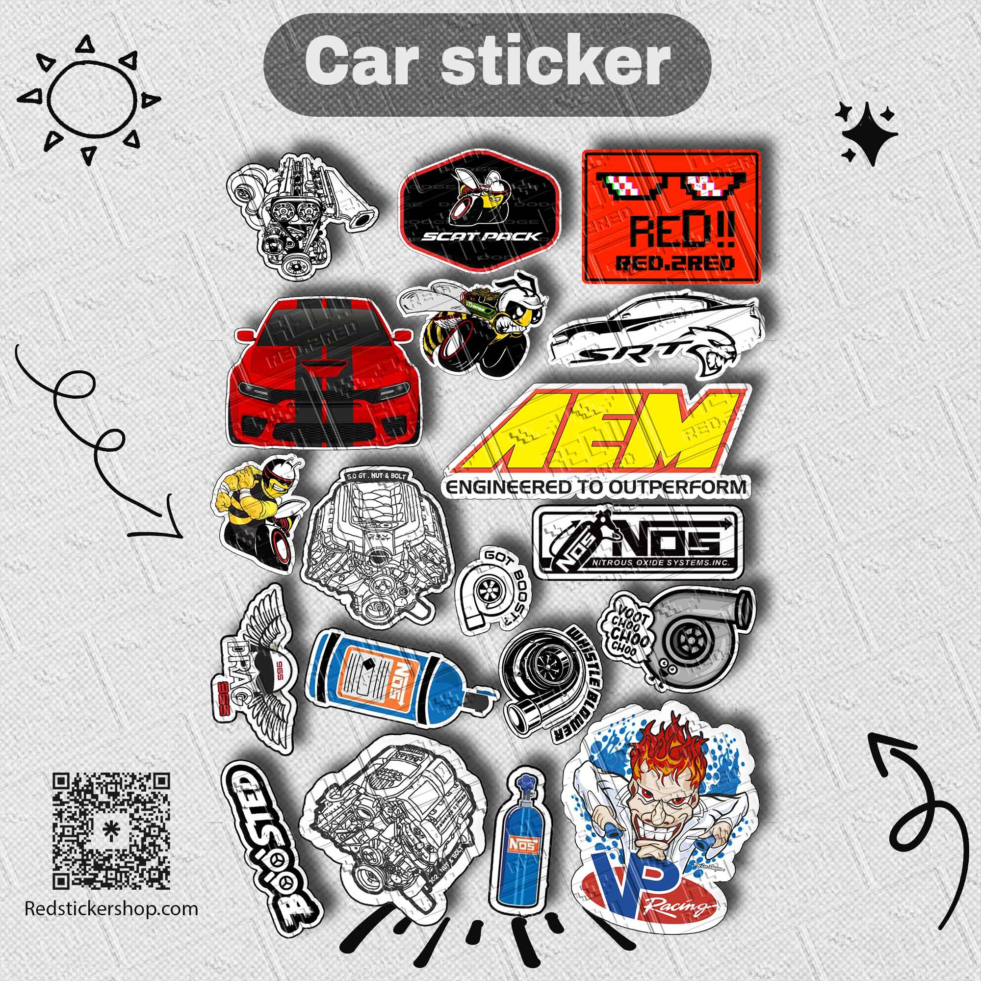 ملصقات دودج تشارجر