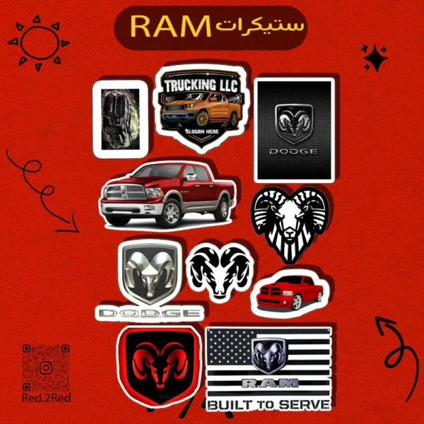 ستيكر Ram - تصميم 6